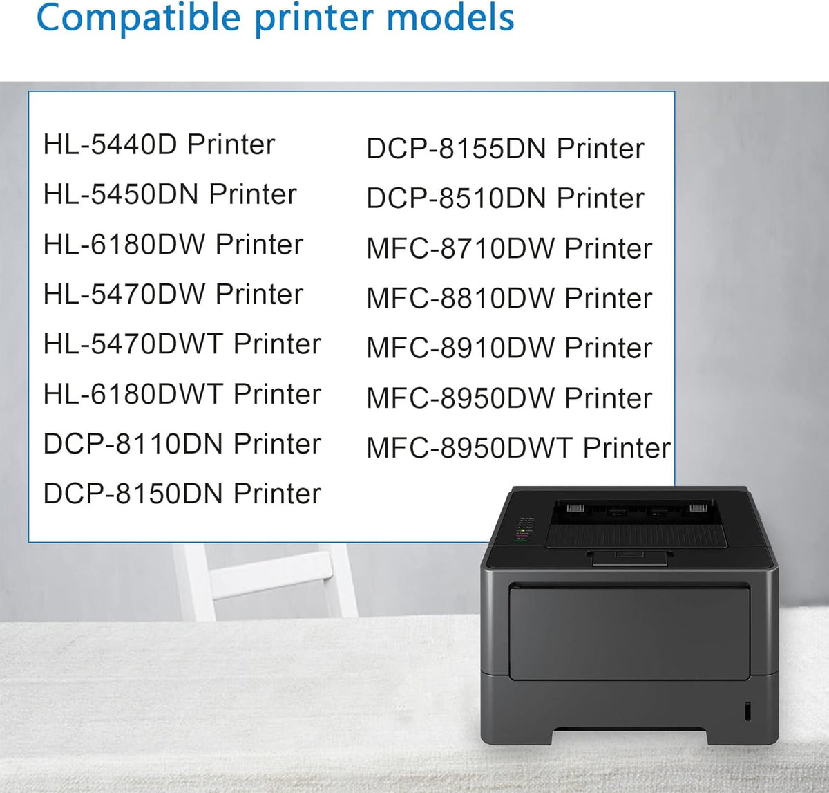 TN720 Toner Cartridge for Brother HL-5440D Printers W29185