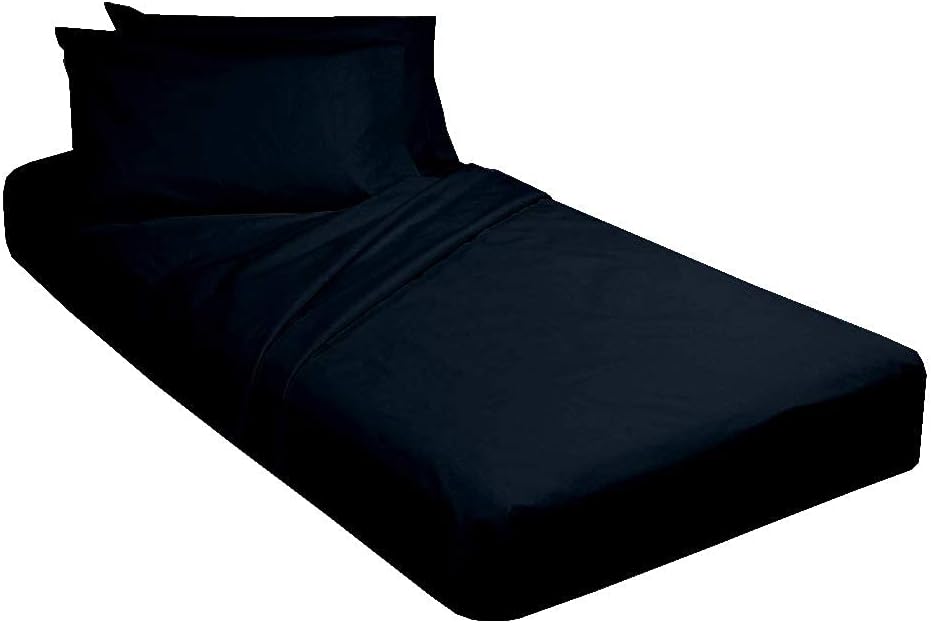 Ivory Solid Cotton Fitted Cot Sheet 4 Piece D229174