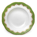Fish Scale Evergreen Rim Soup Plate P8552