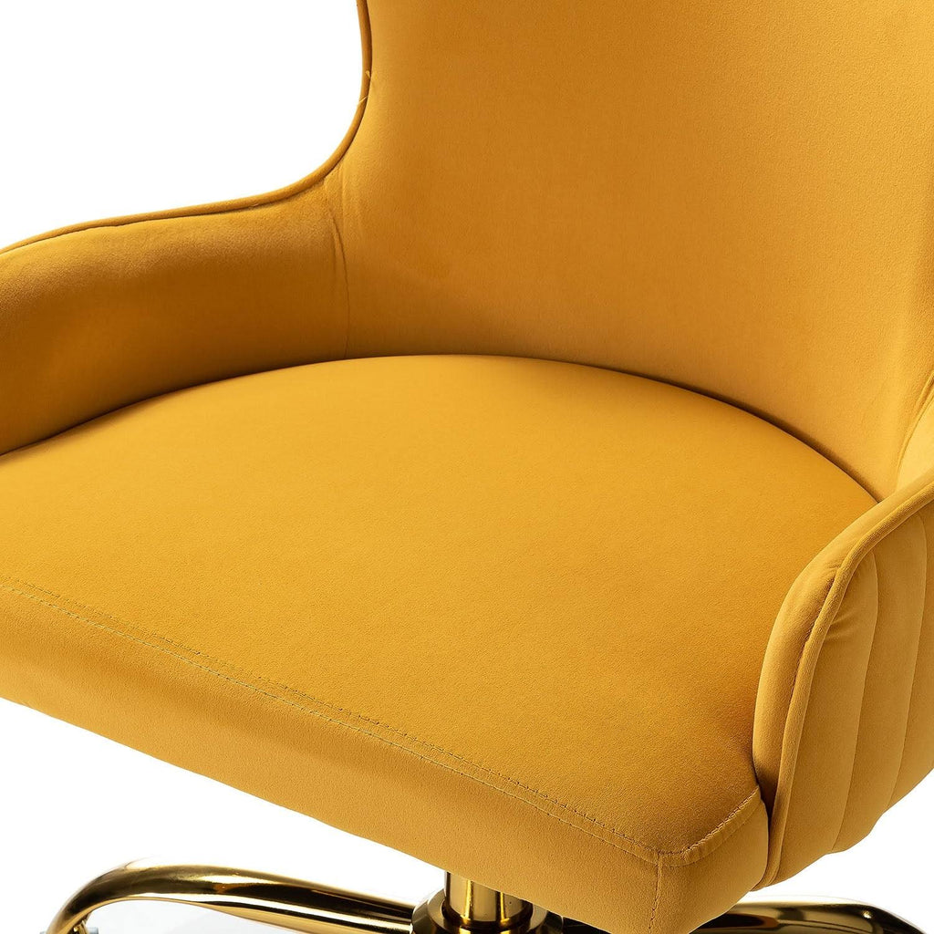 Blue Task Chair with Golden Base J12368