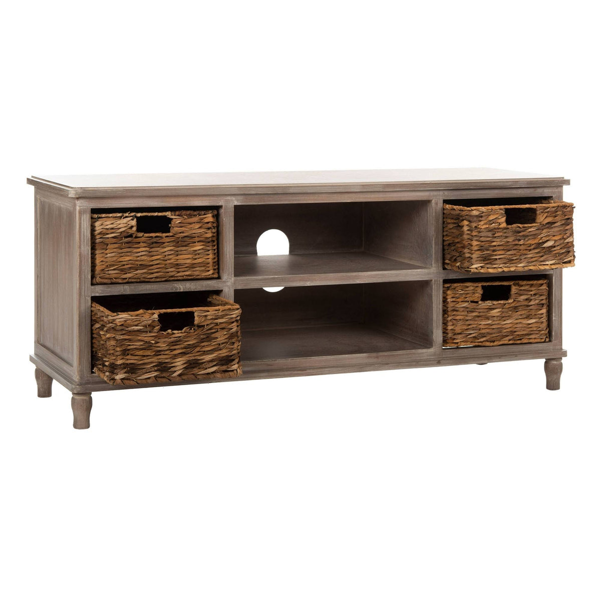 Vintage White Entertainment Unit L8641