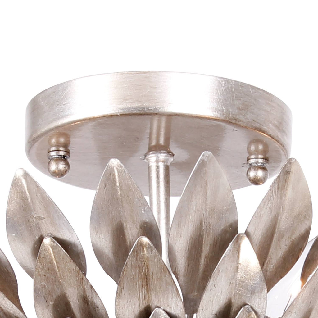 Antique Silver 4 Light Ceiling Mount X683