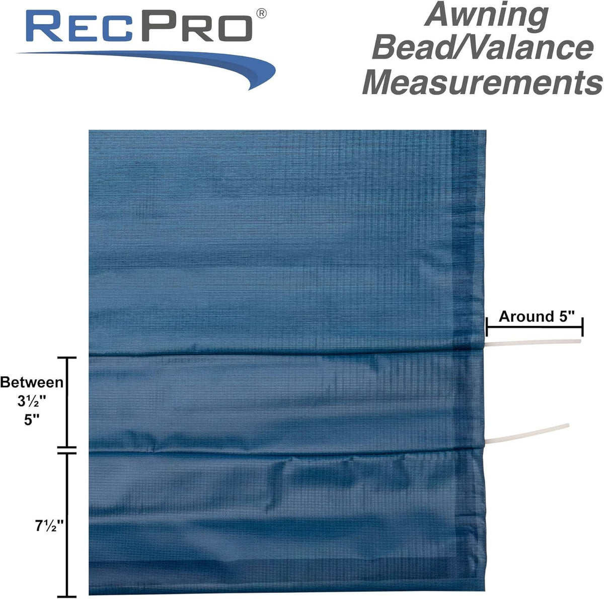 RV Awning Fabric Replacement 15 Foot Tan Heat Sealed E3981