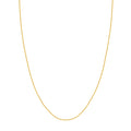 18" 1.25mm Hollow Square Wheat Chain Necklace B97213