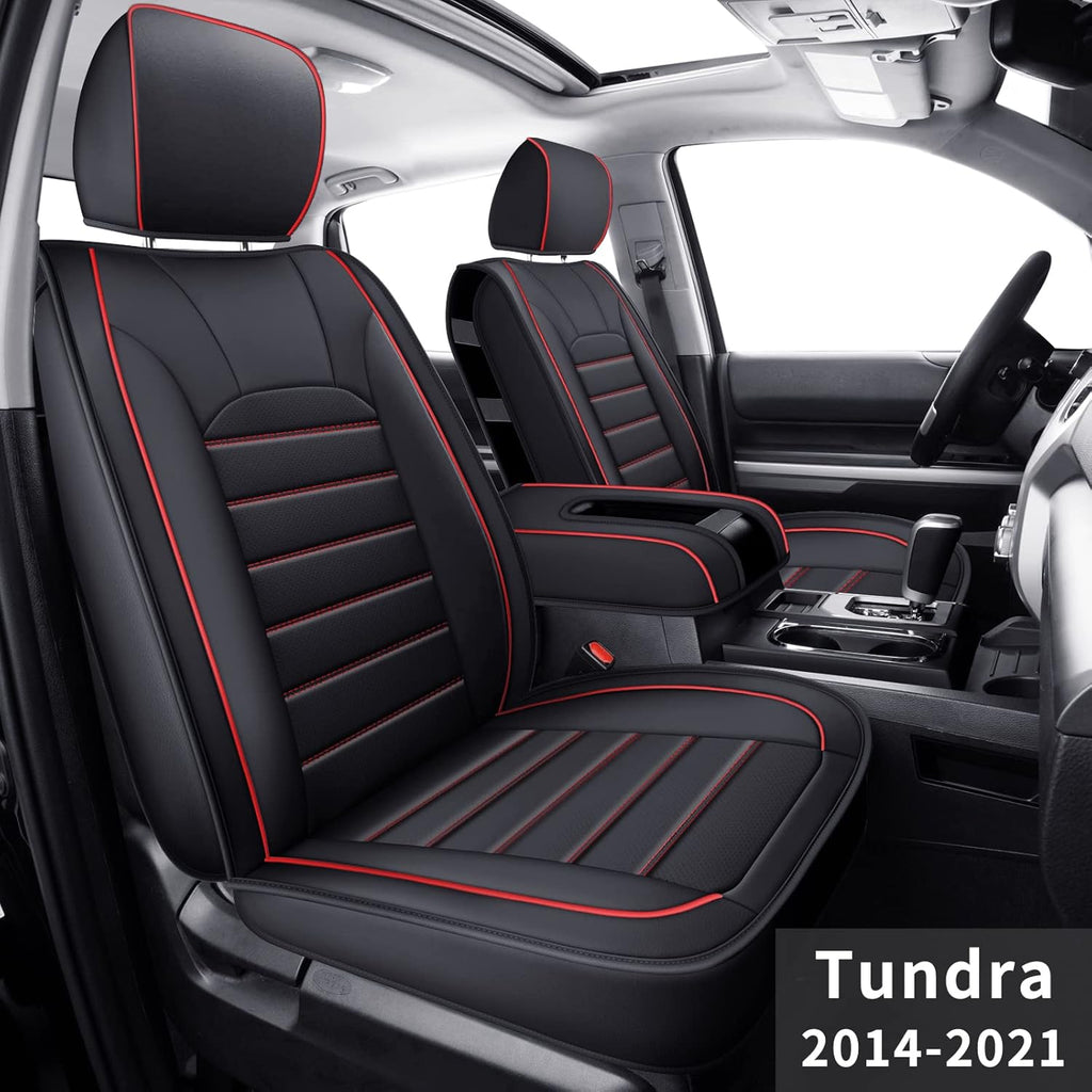 Black Rear Waterproof Faux Leather Seat Covers L162