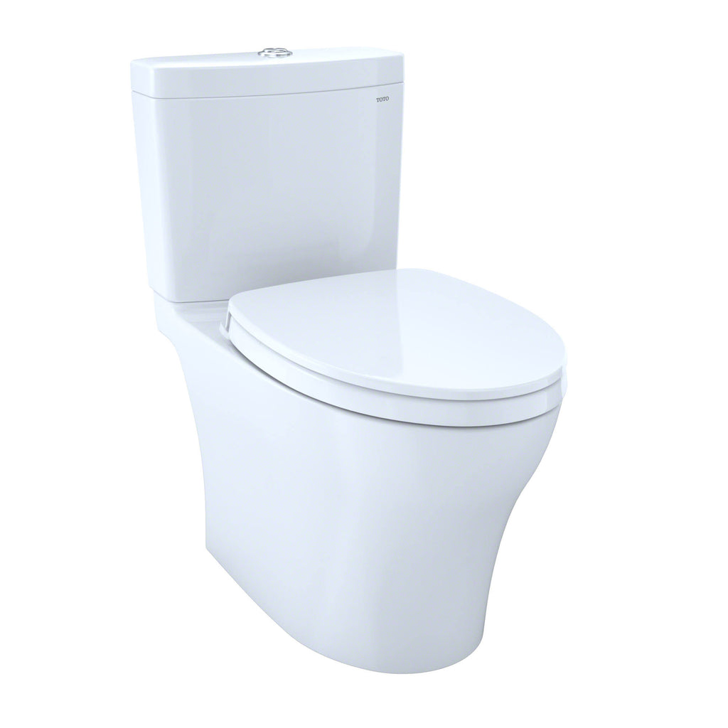 Cotton White Two-Piece Elongated Dual Flush Toilet B430090
