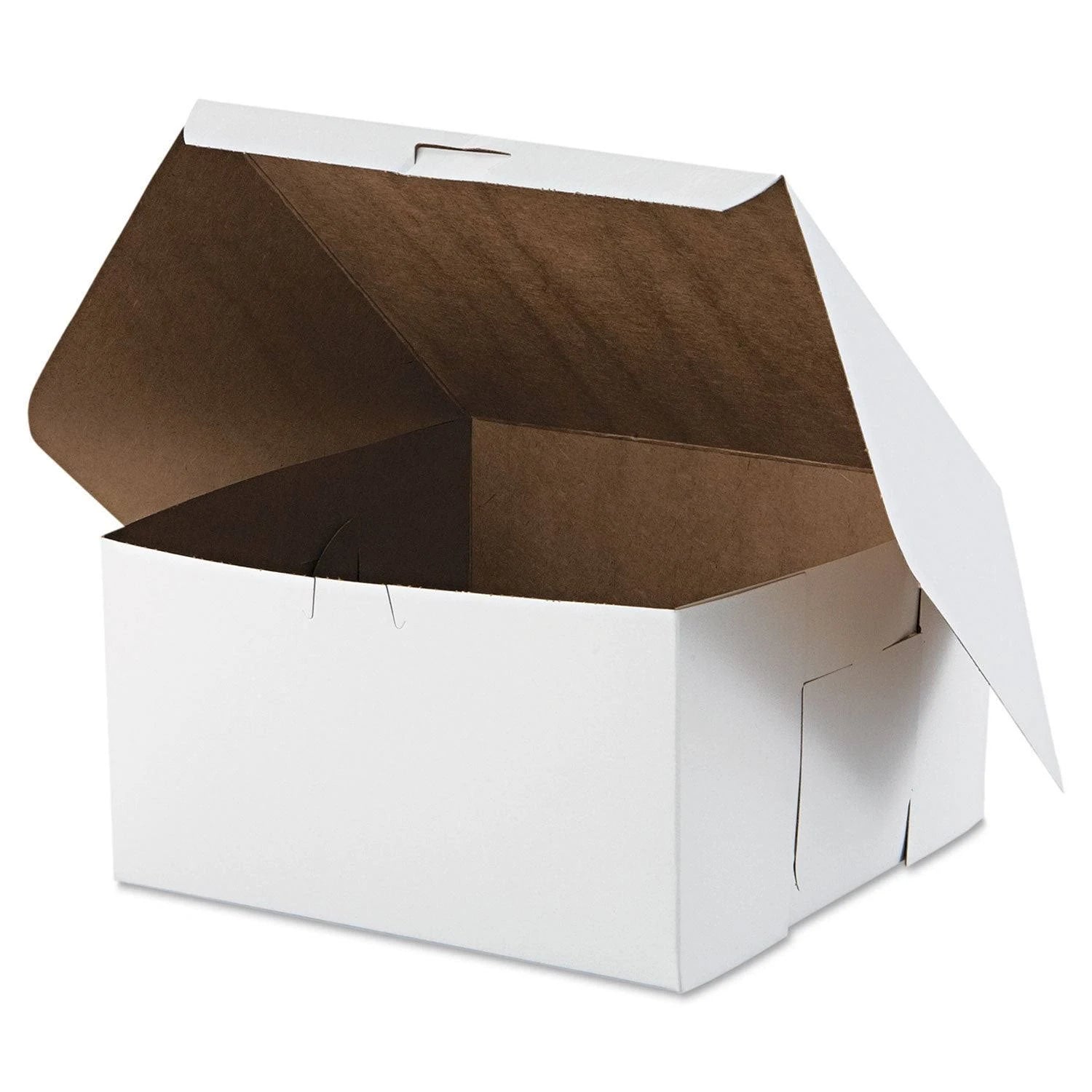 White 10W x 10D x 5 1/2H Bakery Boxes 100/Carton H70464