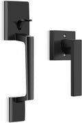 Matte Black Door Handle Pack of 2 Y40309
