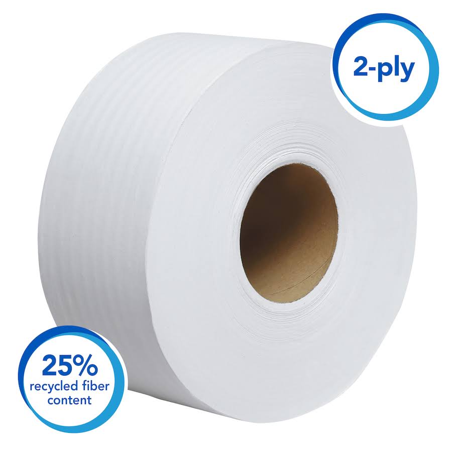 2-Ply White Jumbo Toilet Paper, Case of 12 C5600
