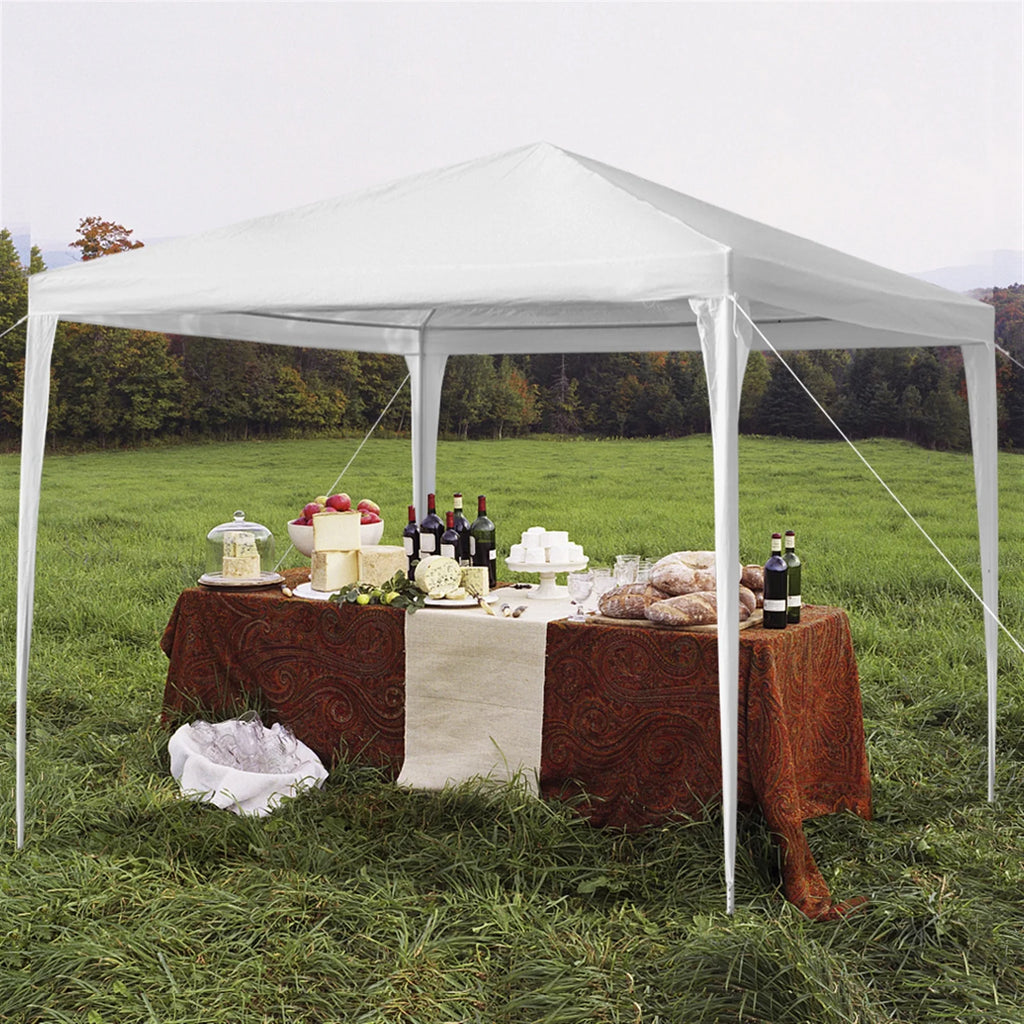 White 10 x 10ft Waterproof Party Tent B97549