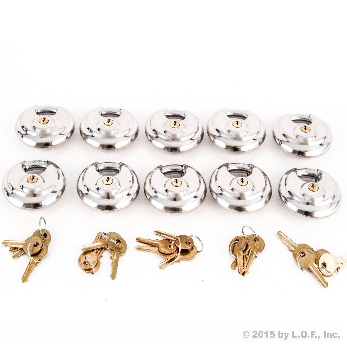 10 Armor Disc Padlock Trailer Locks Stainless Keyed Same T267