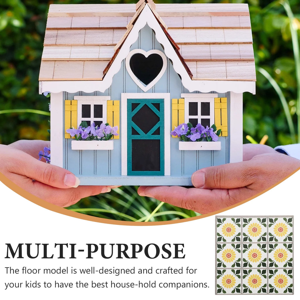Mini House Simulation Floorboard DIY Adornment Q4175