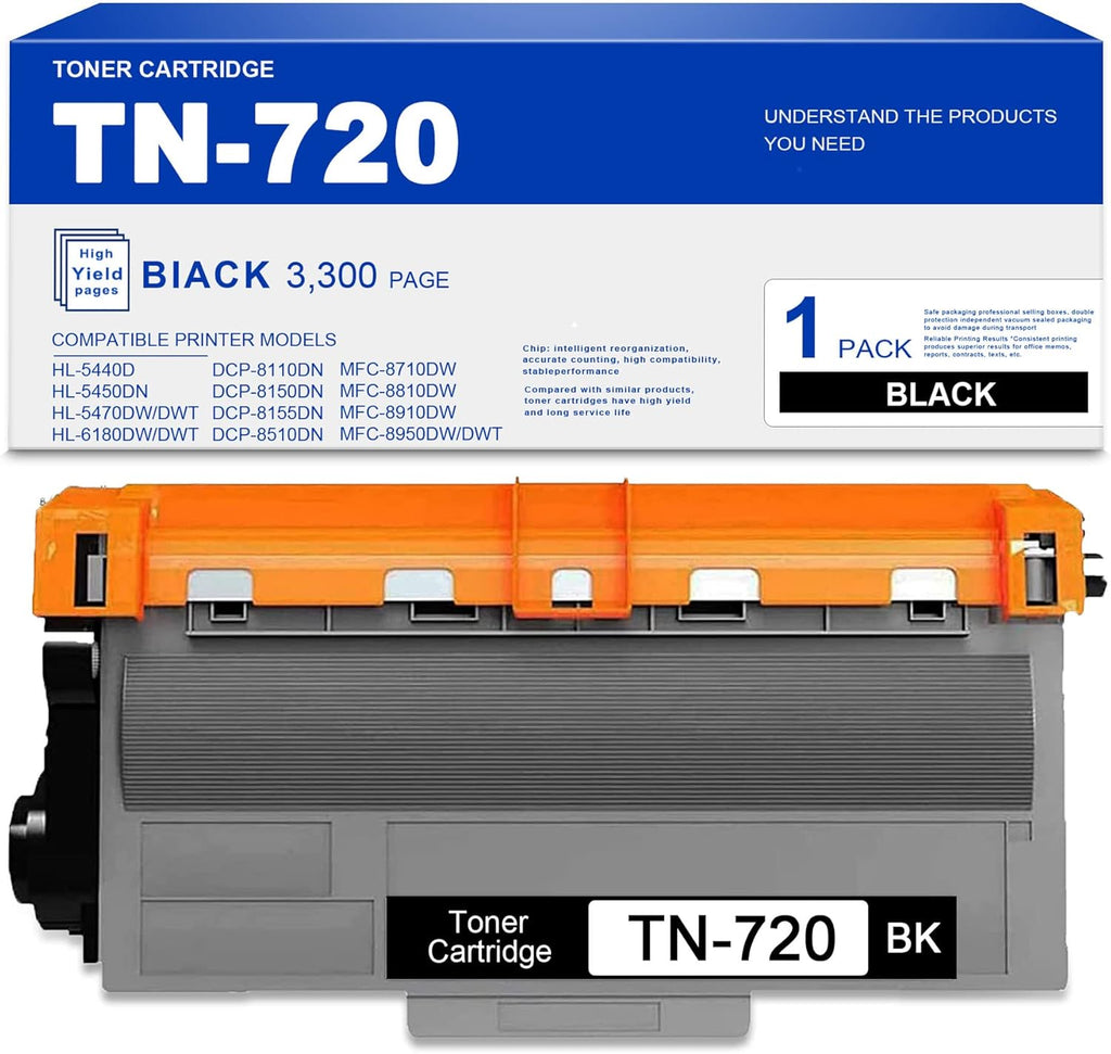 TN720 Toner Cartridge for Brother HL-5440D Printers W29185