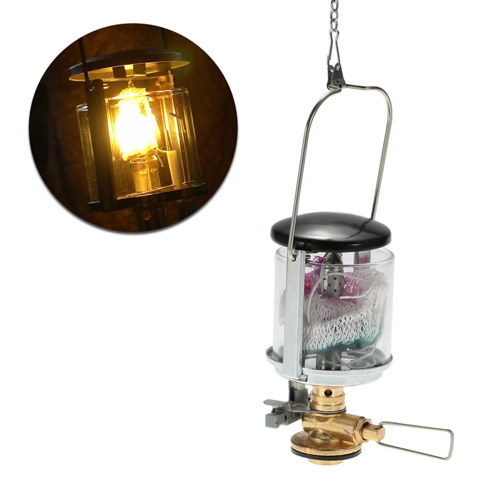 Steam Lamp With 2 Propane Lantern Mantles Portable Tent Lamp B362
