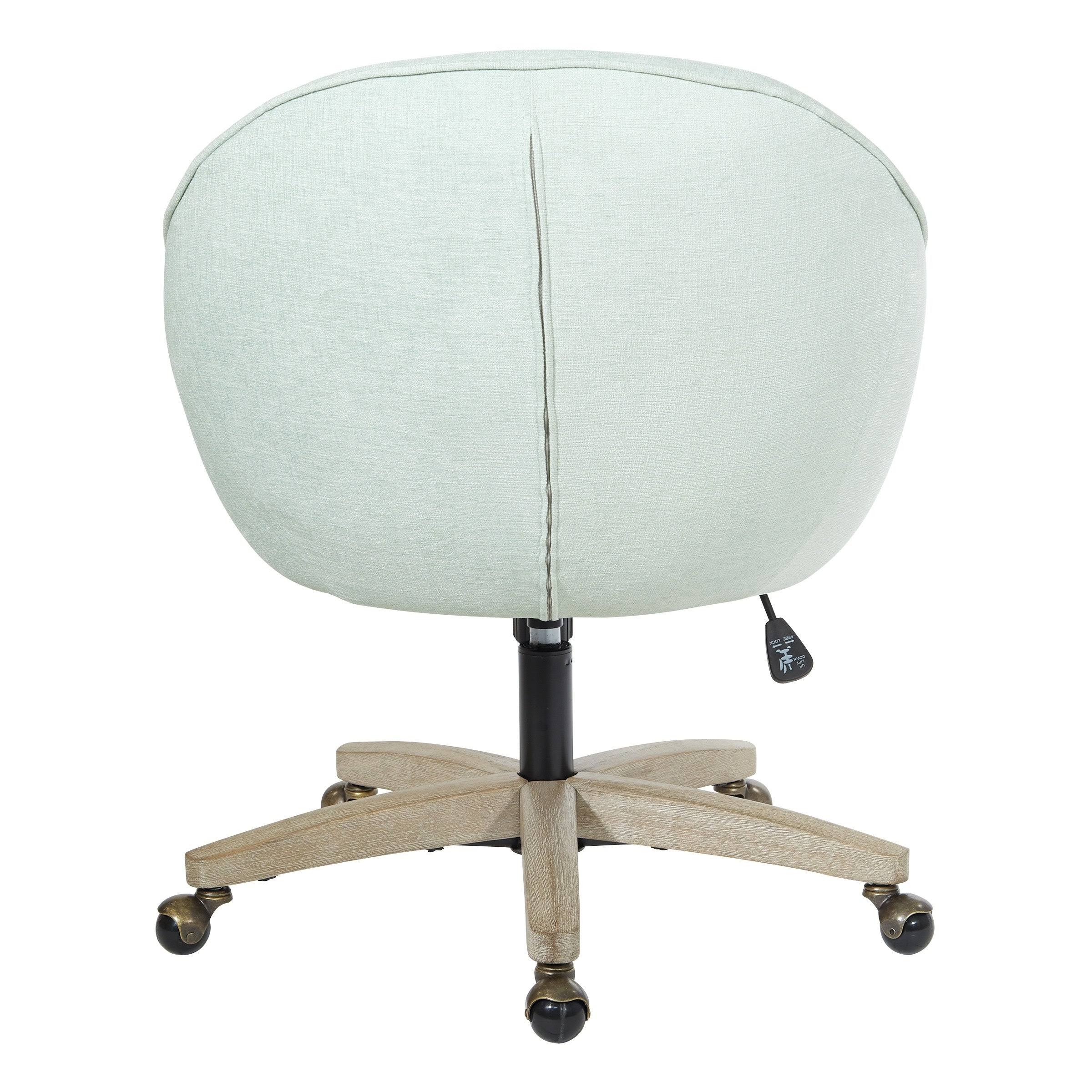 Mint Green Plush Office Chair T5643