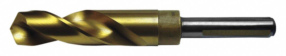 Reduced Shank Drill Bit, 31/32 in, 118 , Cobalt, Tin T224