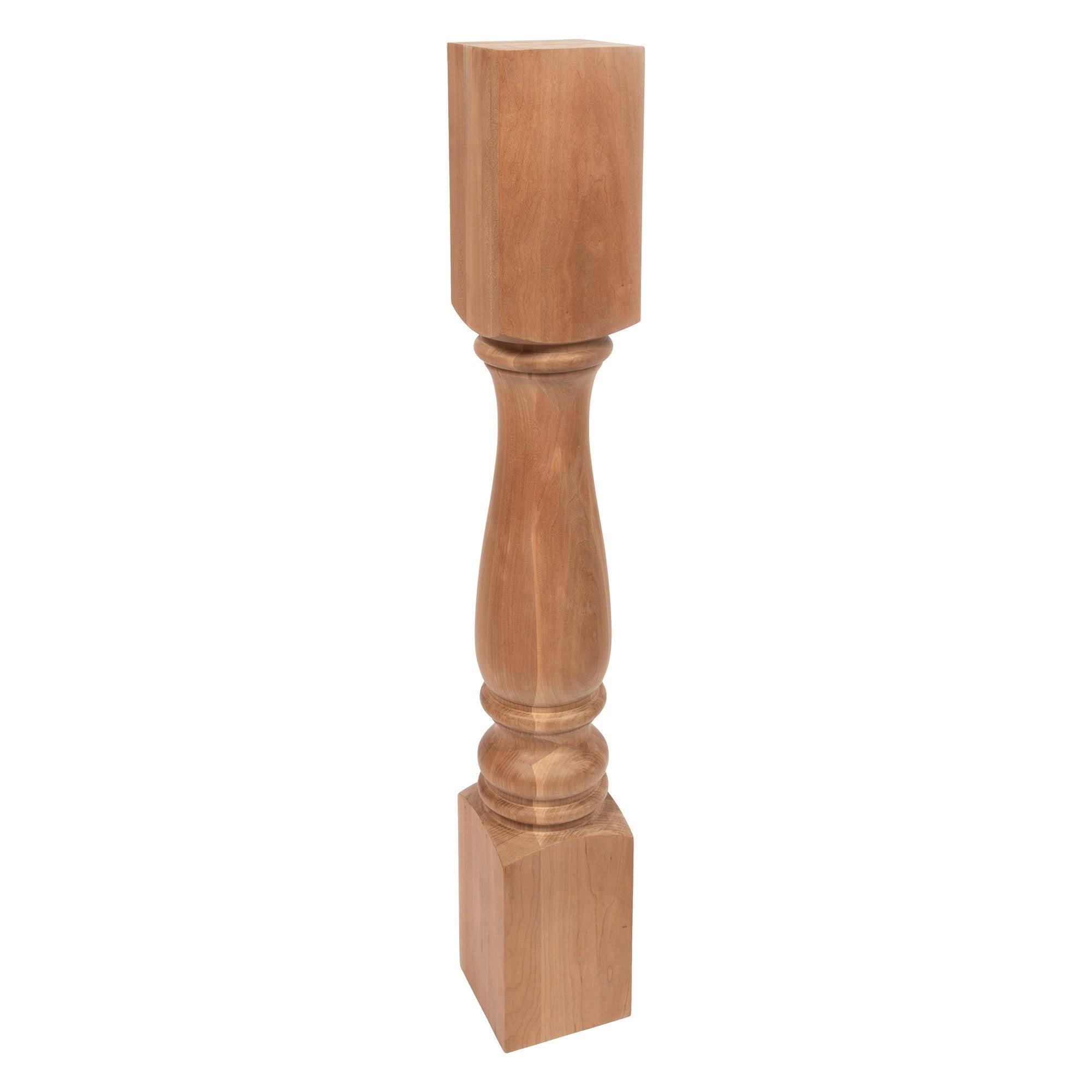 Unfinished Solid Cherry Kitchen Island Leg O8996