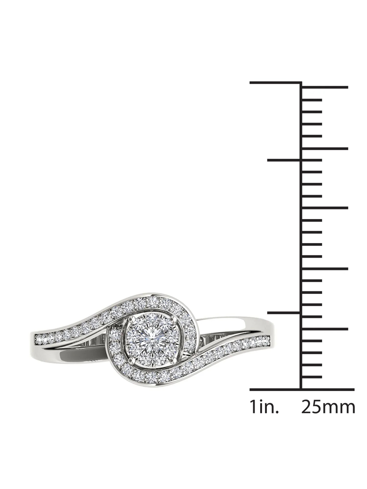 1/5ct Tw Diamond Cluster Engagement Ring G180036