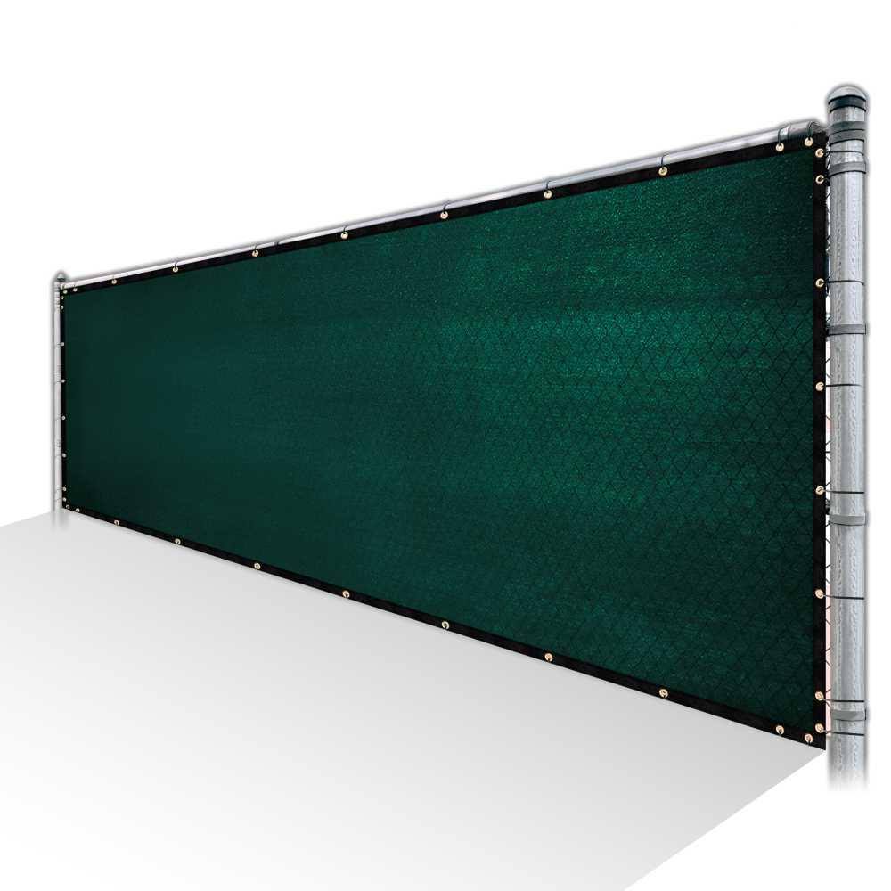 Green Privacy Fence Screen HDPE Mesh Screen with Reinforced Grommets D2079
