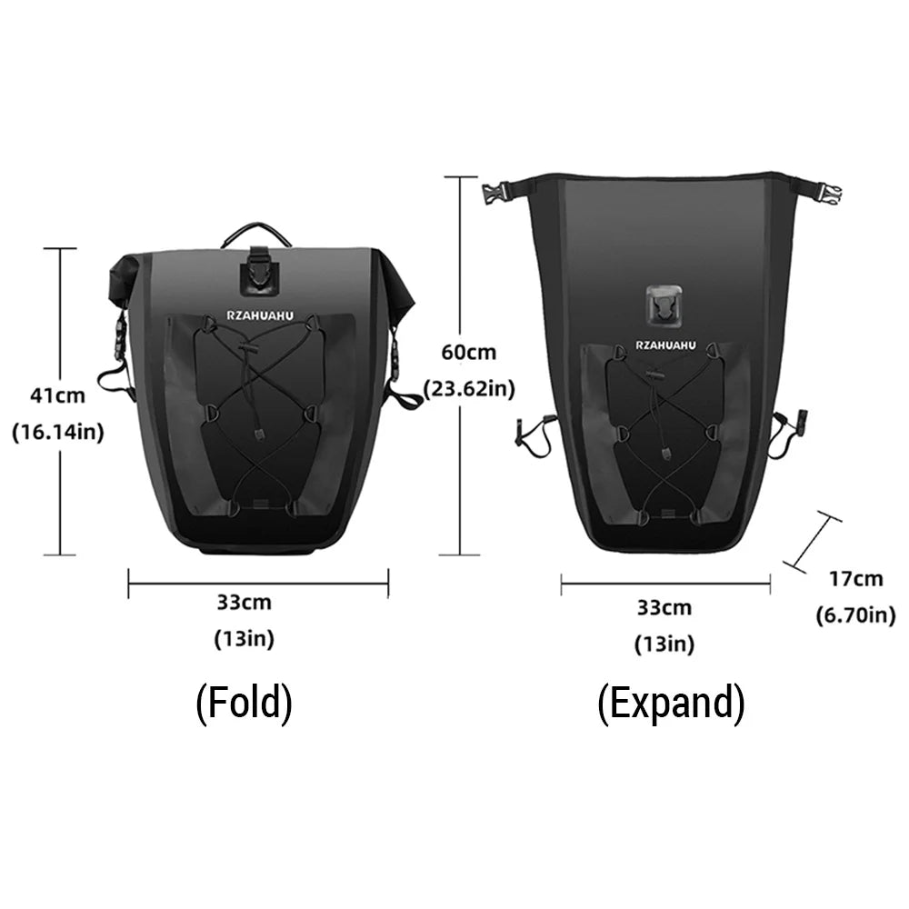 Waterproof Bike Rear Storage Bag 2pcs B23570