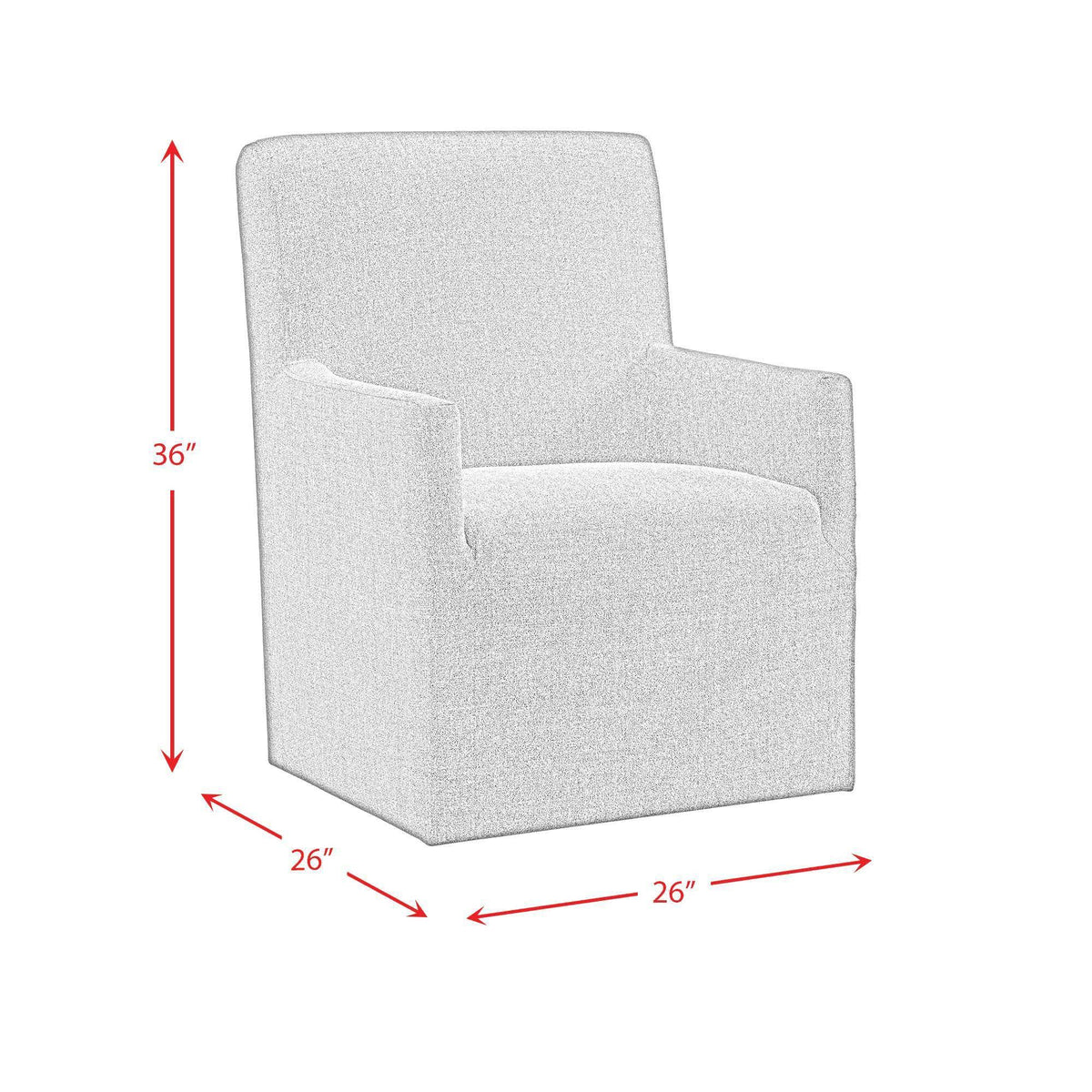 Grey Upholstered Arm Chair Set Q990852