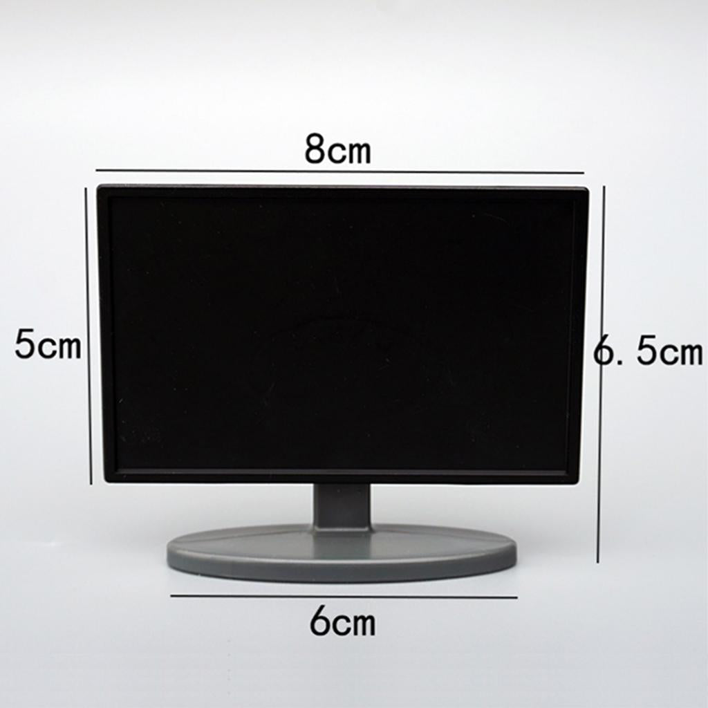 1:12 Scale Mini TV with Television Cabinet Dollhouse Furniture Y71896