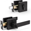 Matte Black Door Handle Set M465