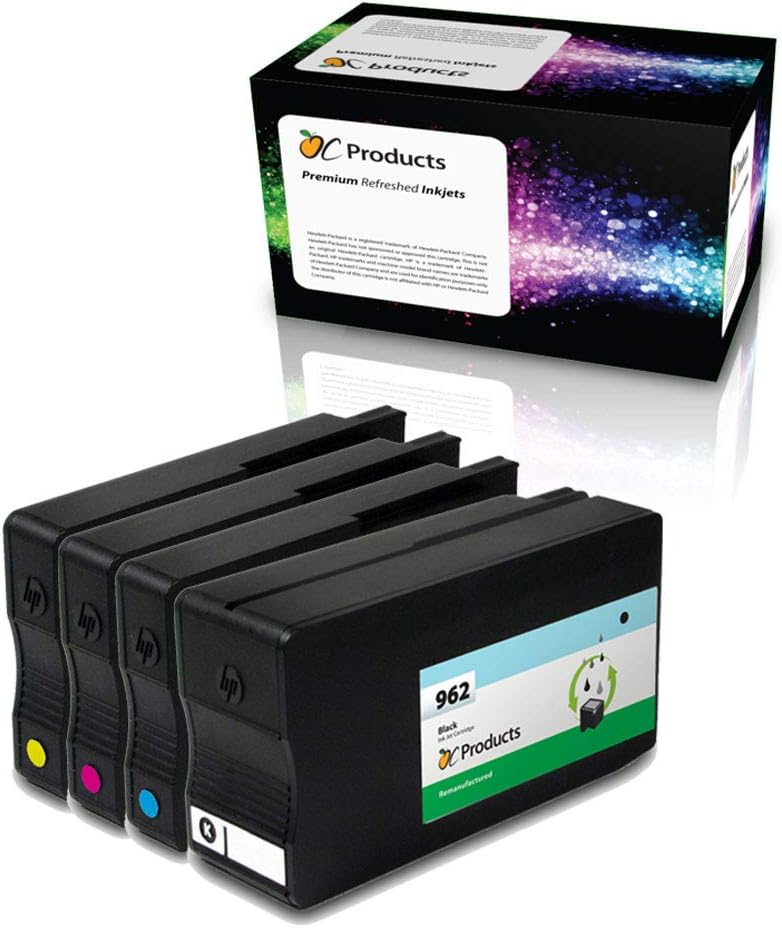 Remanufactured Ink Cartridge Replacement 4 Pack for HP 962 Printers H1541