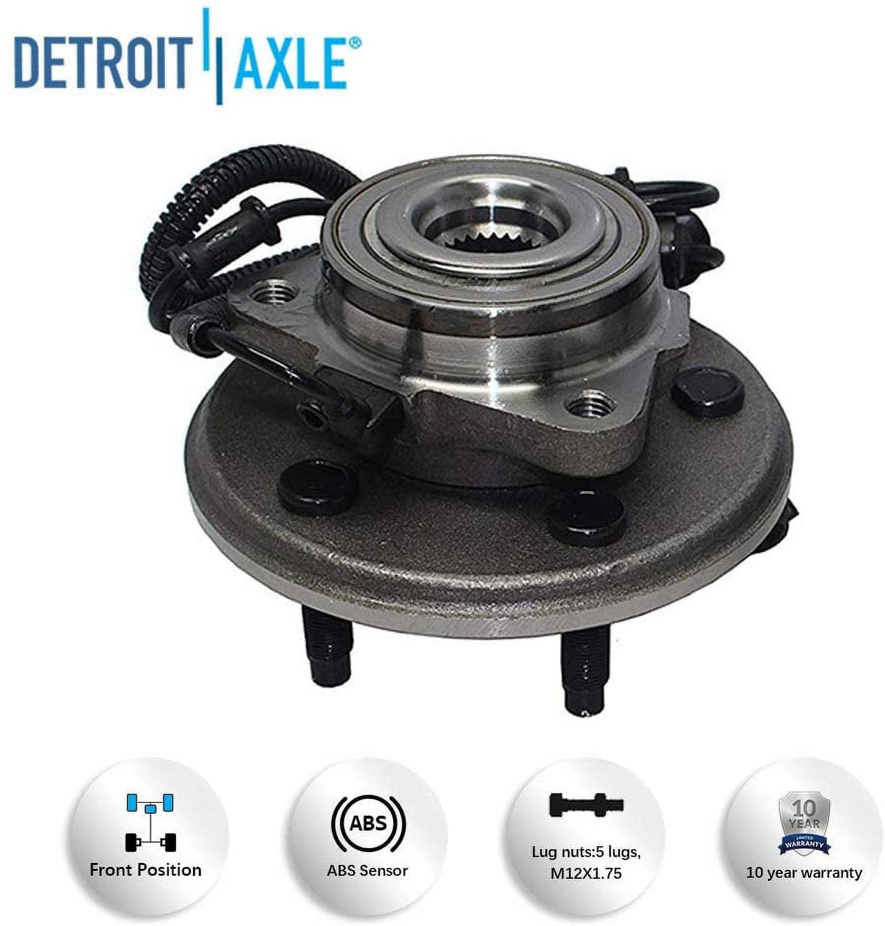 Front Wheel Bearing Hub and Tie Rod End for Ford Explorer 4-Door U754