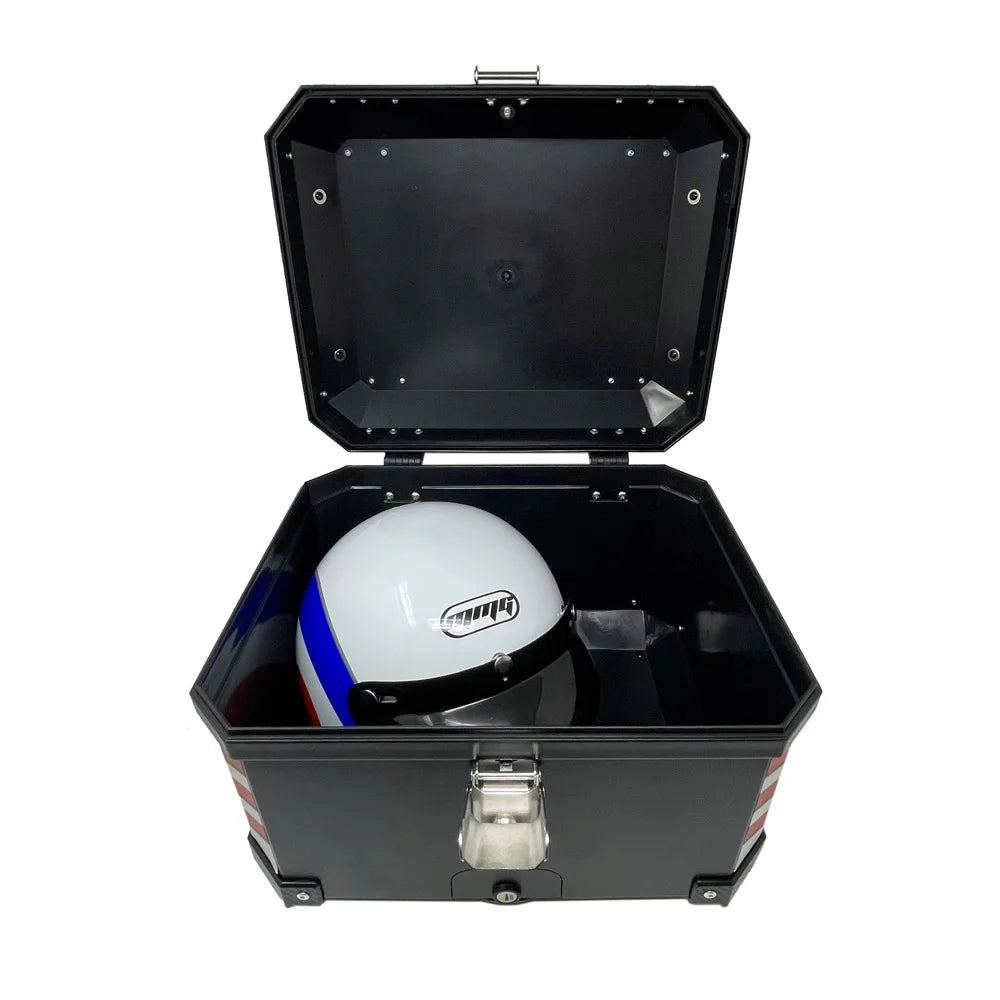 XL 45Lts Black Motorcycle Top Box O6038