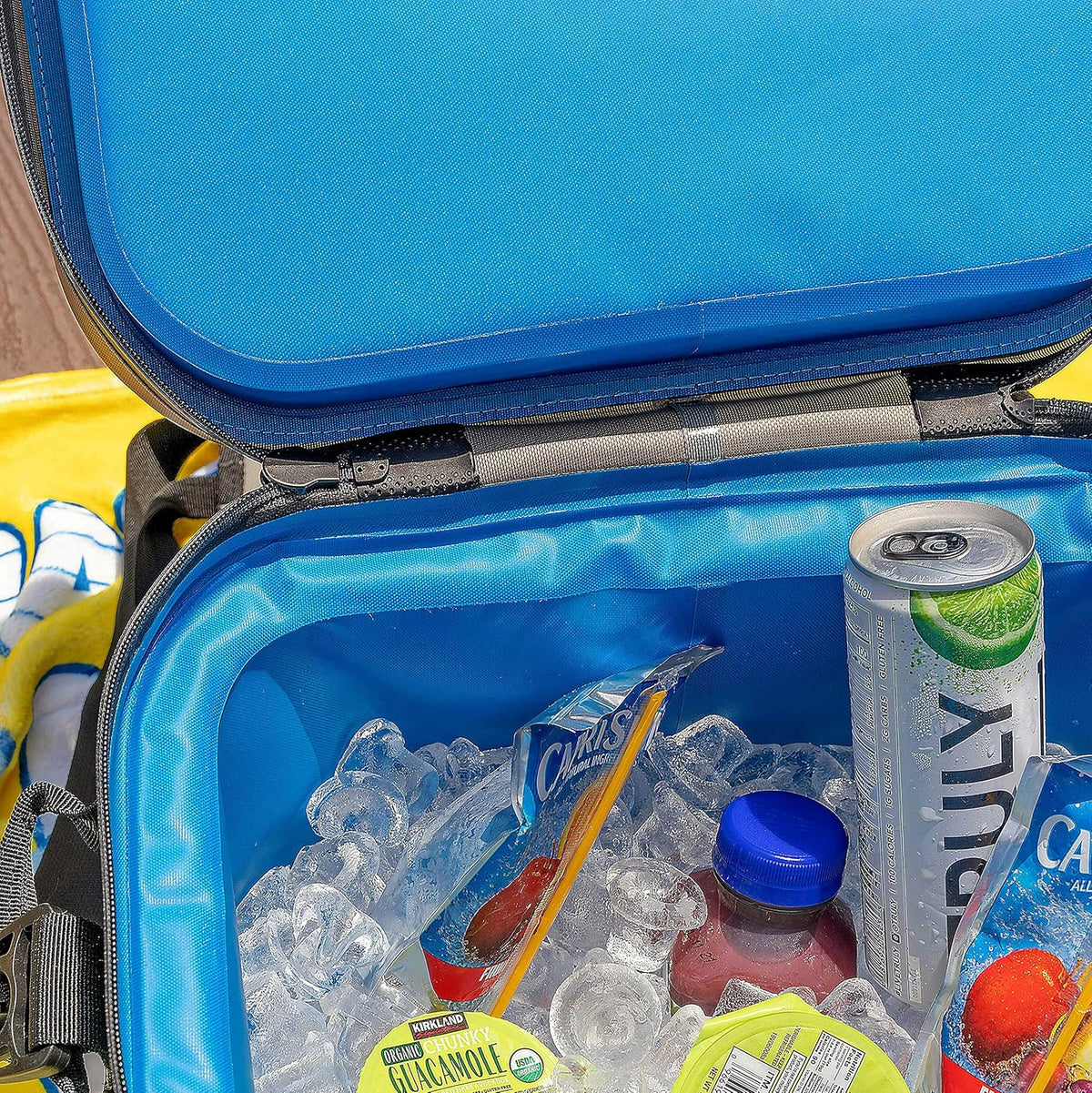 Swim Buoy Soft Cooler Bag, 20 Can, Large Leak-Proof Portable Cooler with Bottle Opener & Removable Shoulder Strap O41551