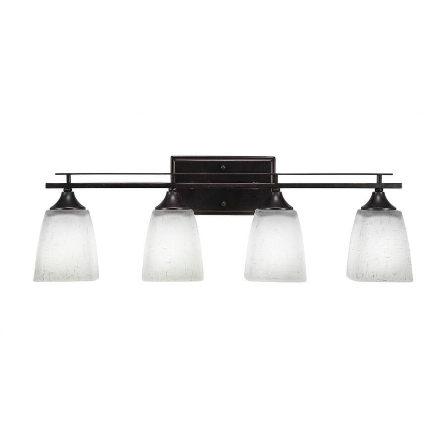 Four Light Bath Bar Aged Silver Z9599