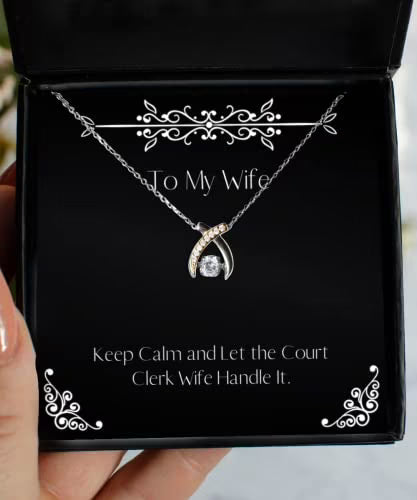 Wife Wishbone Dancing Necklace O659