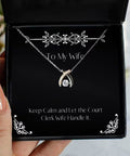 Wife Wishbone Dancing Necklace O659