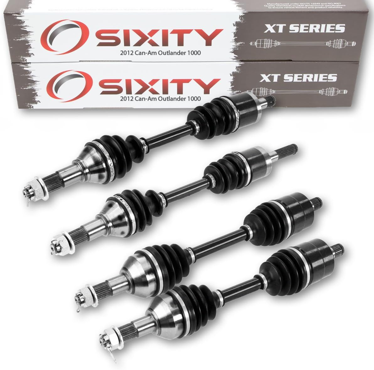 Front Rear Left Right Axles for Can-Am Outlander 1000 4X4 A9113
