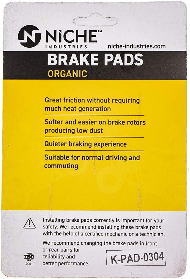 Organic Brake Pad Set of 2 V709