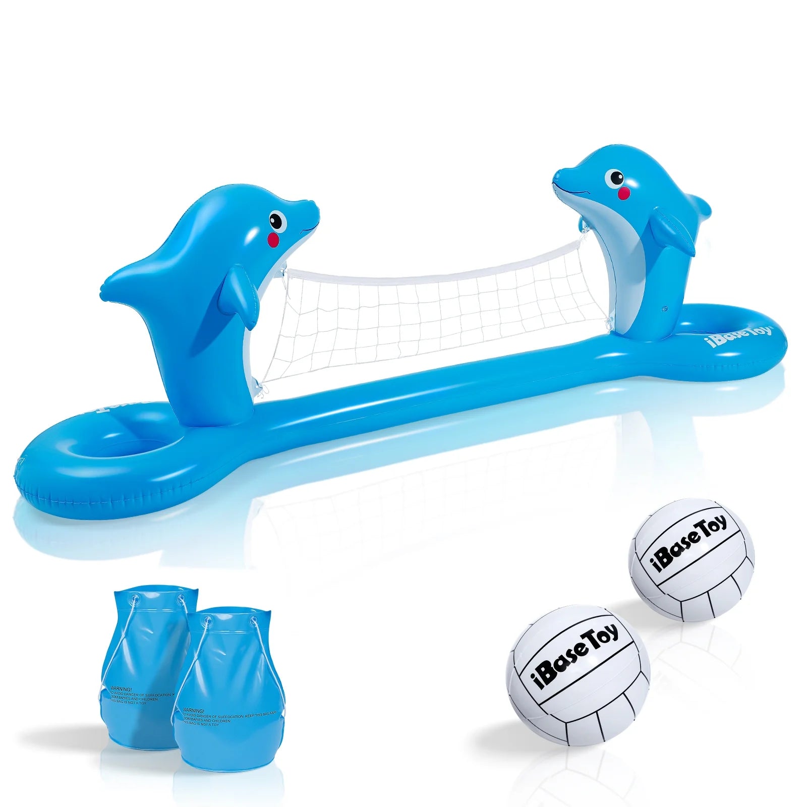 Inflatable Volleyball Game Set with Floating Net W109872