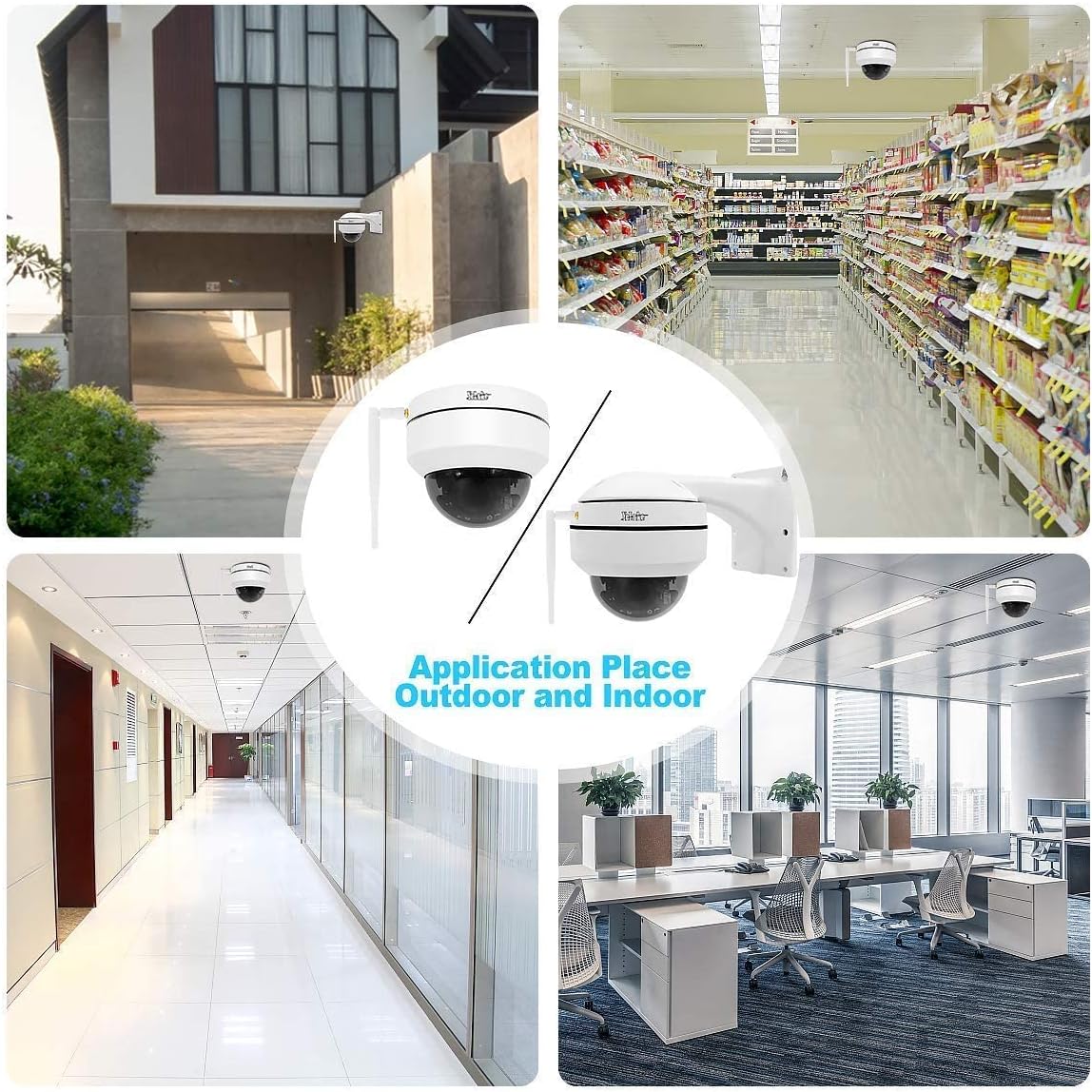 5MP PTZ WiFi Security IP Dome Camera with 5X Optical Zoom Y2130