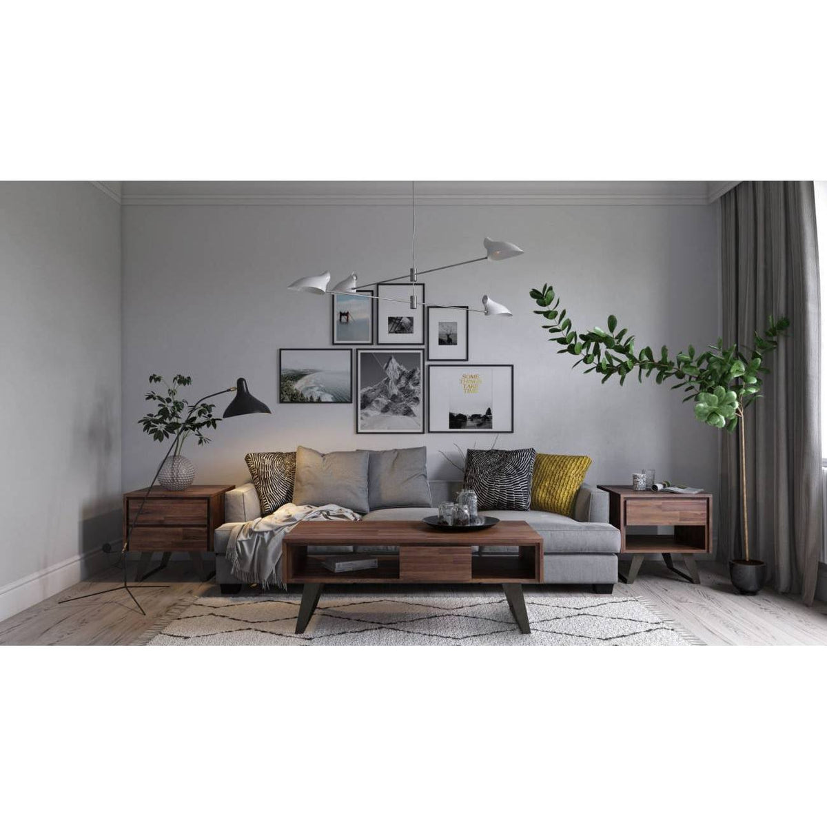 Solid Acacia Side Table I530