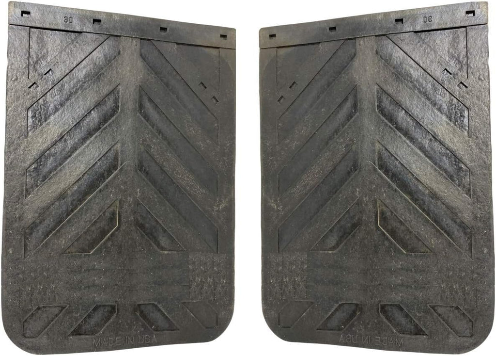Black Semi Truck Mud Flaps 24" x 36" Heavy Duty Rubber Pair I155