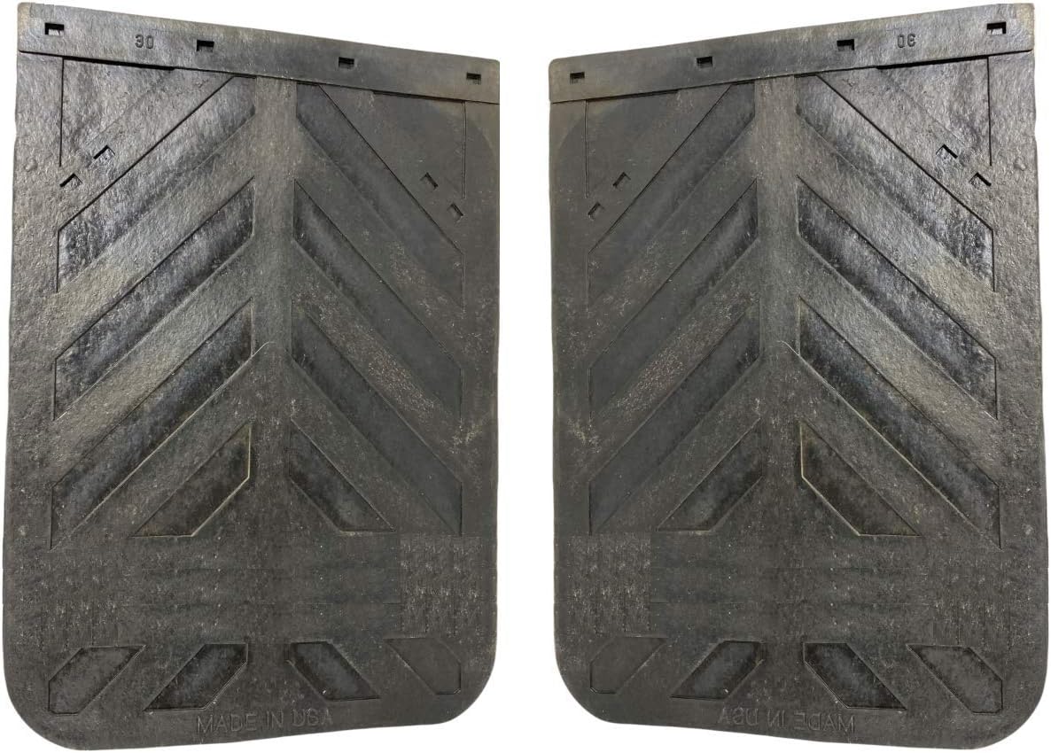 Black Semi Truck Mud Flaps 24" x 36" Heavy Duty Rubber Pair I155