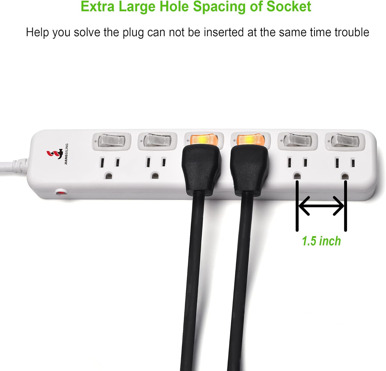 12 Pack Surge Protector Power Strip with Individual Switch T706178