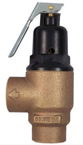 3/4x22 Relief Valve with Lever Set at 75 PSI L330733