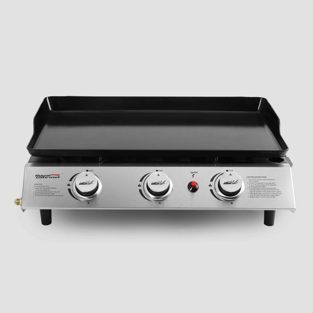 Portable 3-Burner Propane Gas Grill Griddle Q333