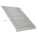 84-in Wide x 21-in Projection Grey Solid Fixed Window Awning C809