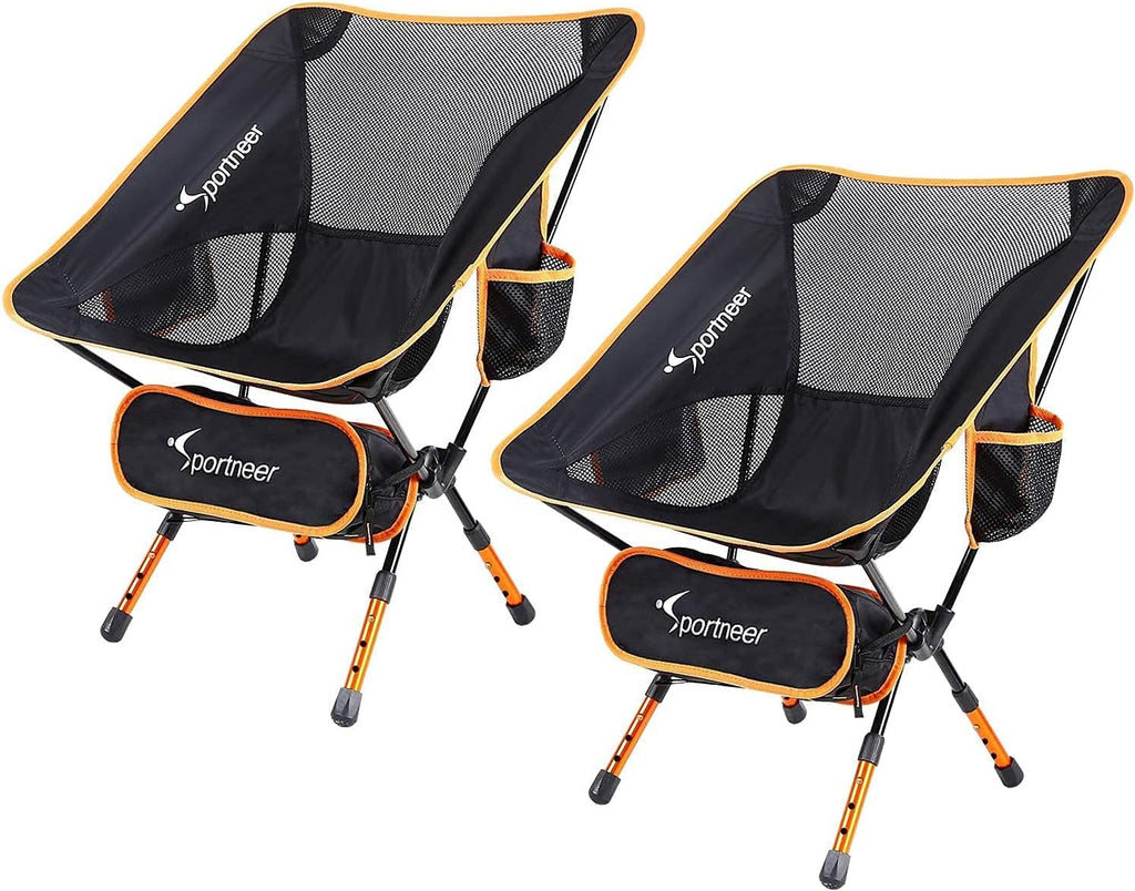 Camping Chair 2 Pack Ultralight Compact Folding Chair with Carry Bags M97938