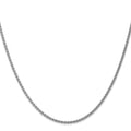 14K White Gold Spiga Chain Necklace 16 Inches N3788