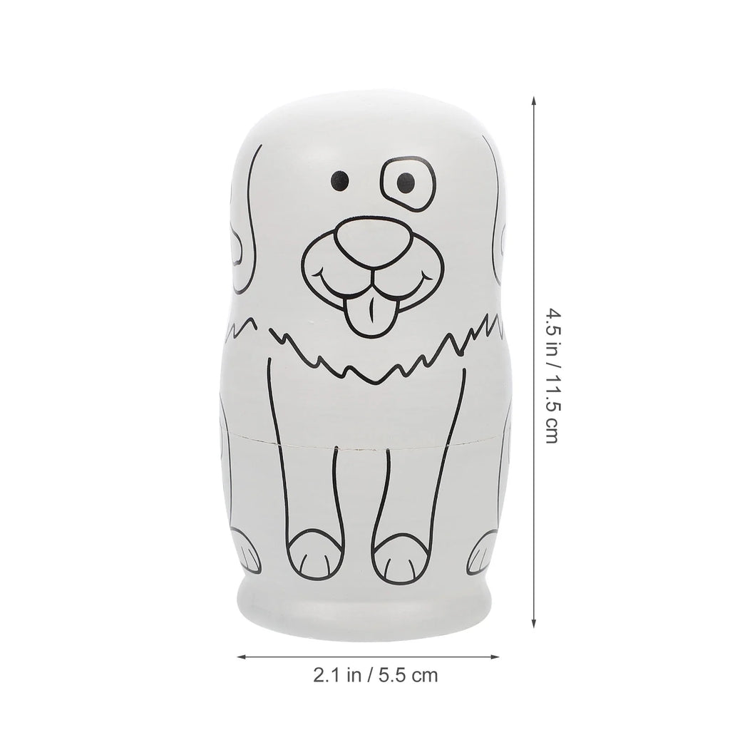Unpainted Blank Matryoshka Dolls Nesting Dolls M1770