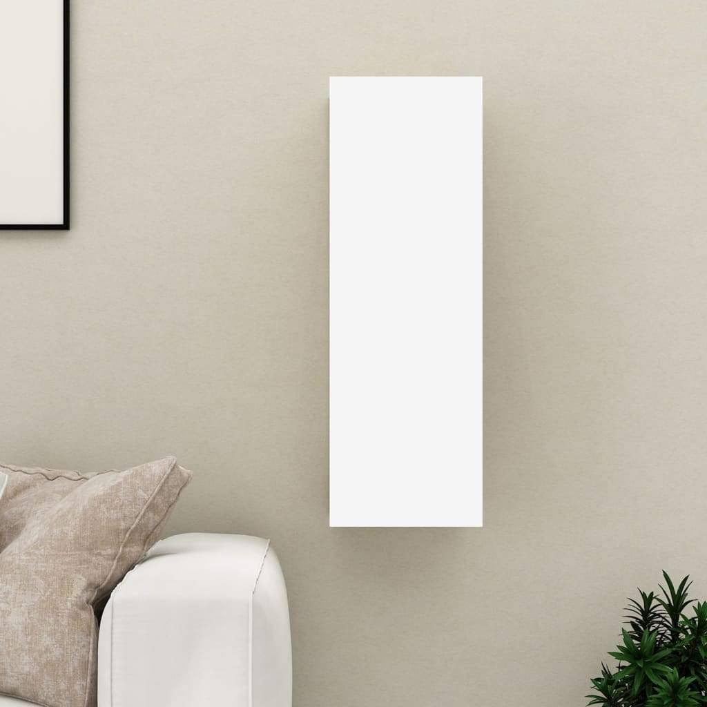White and Sonoma Oak TV Cabinet Chipboard S578