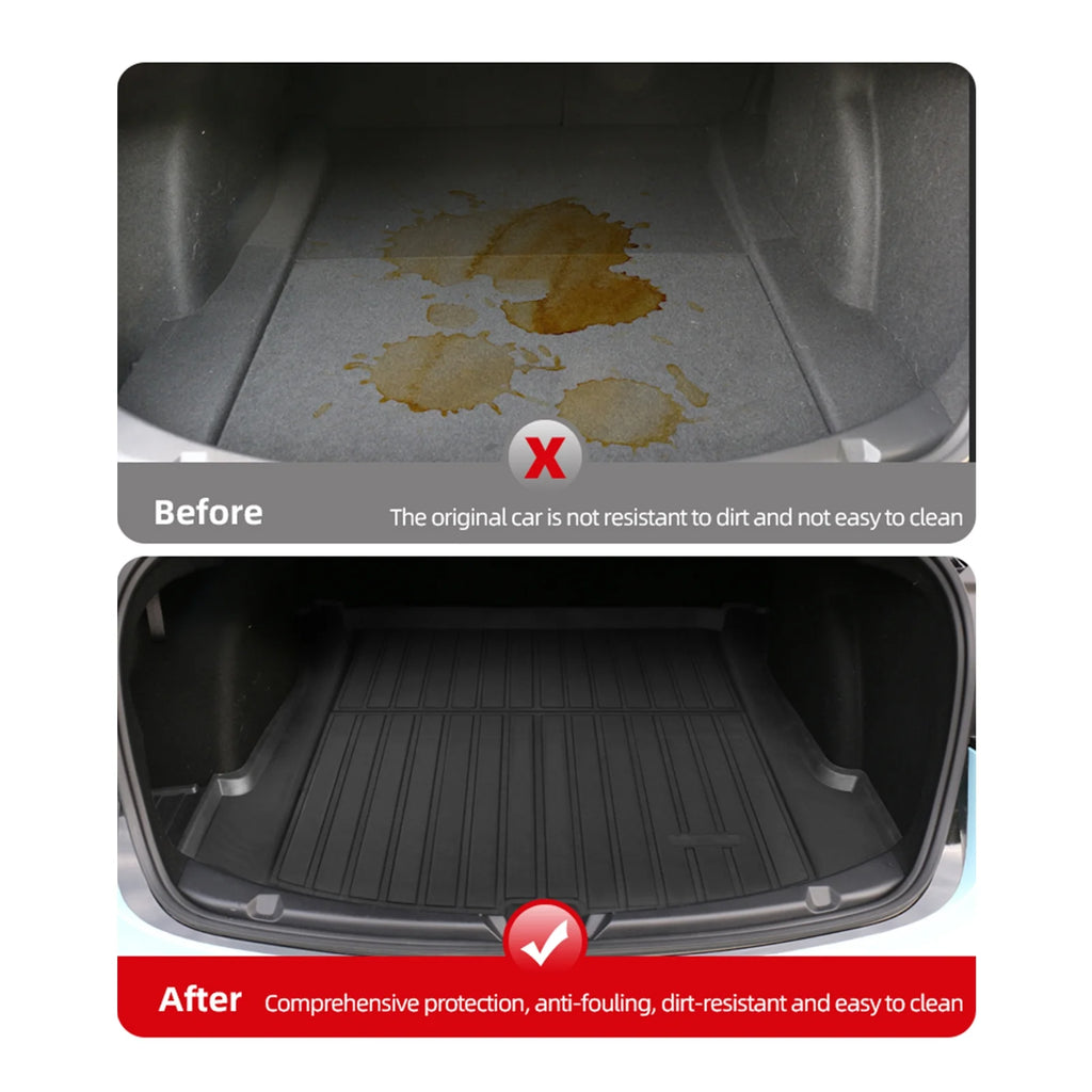 Black Injection TPE Waterproof Trunk Liners T264